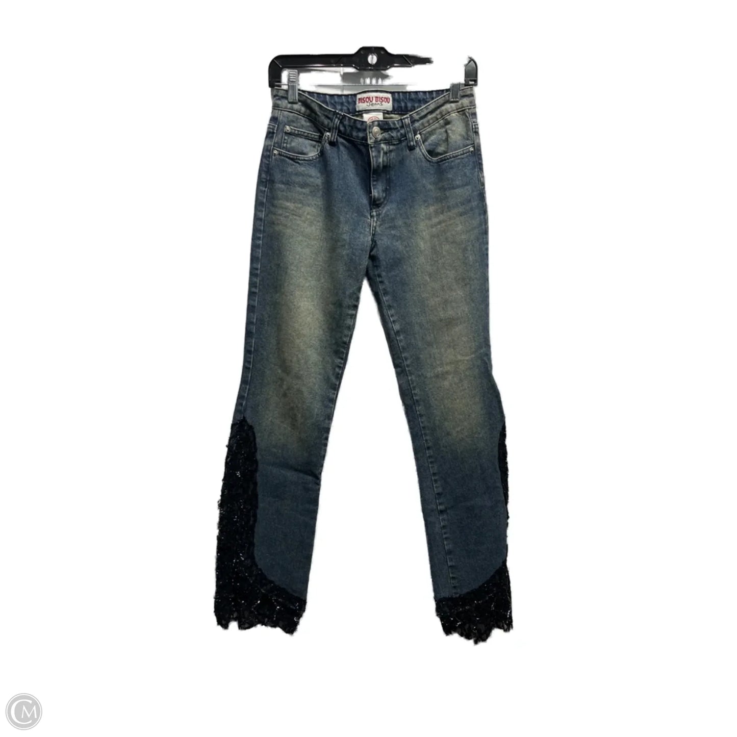 Jeans Wide Leg By Bisou Bisou In Blue Denim, Size: 6