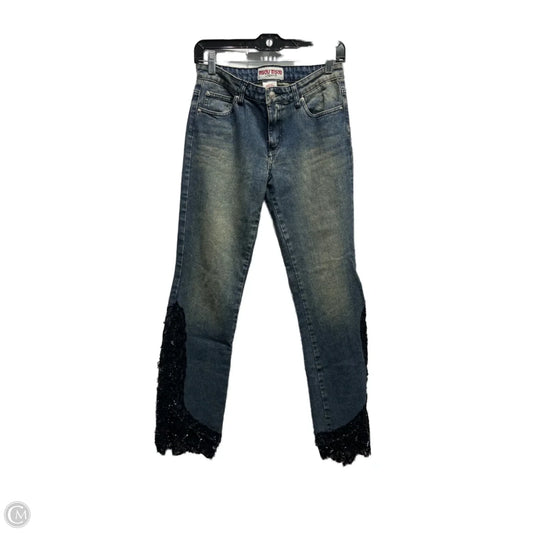 Jeans Wide Leg By Bisou Bisou In Blue Denim, Size: 6