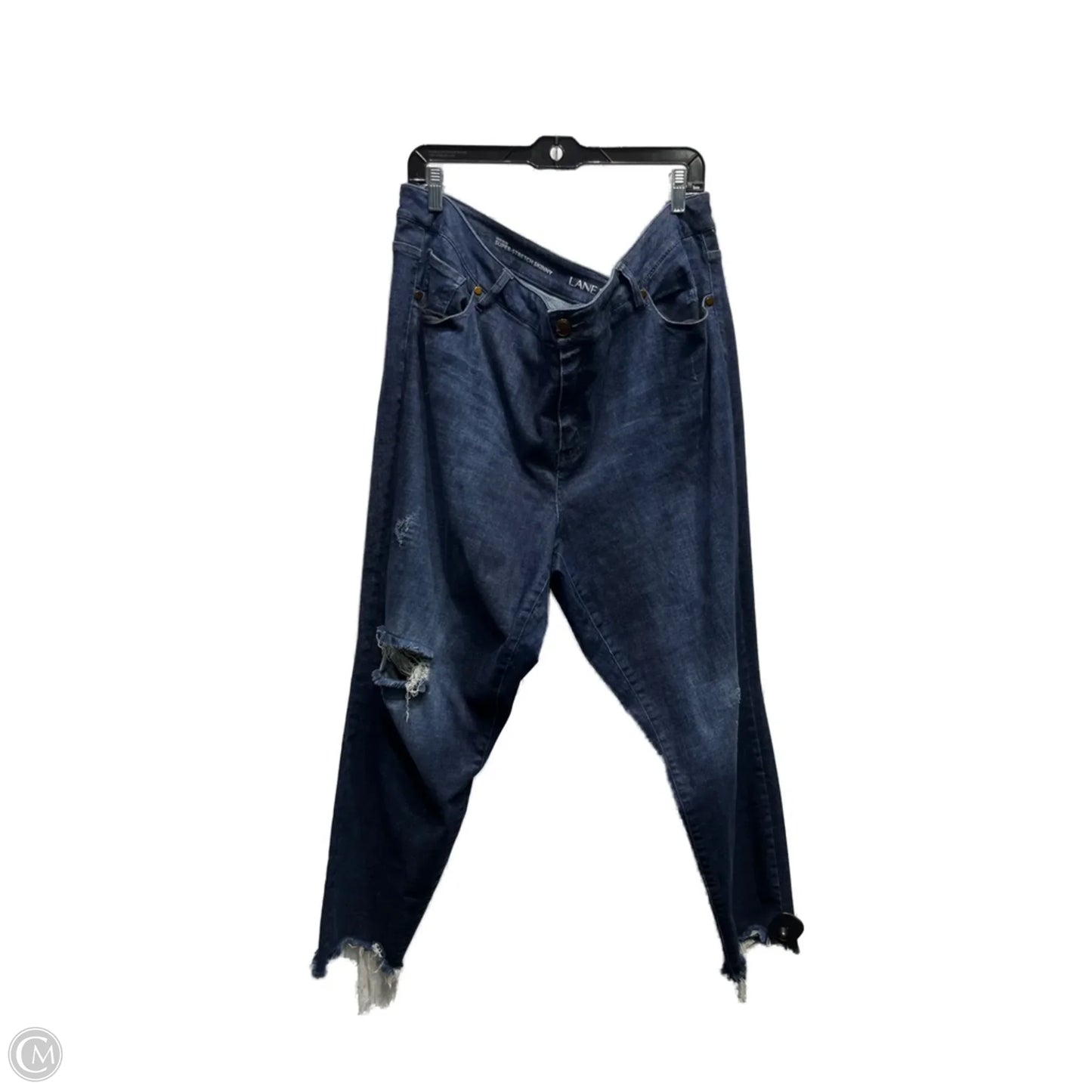 Jeans Skinny By Lane Bryant In Blue Denim, Size: 24