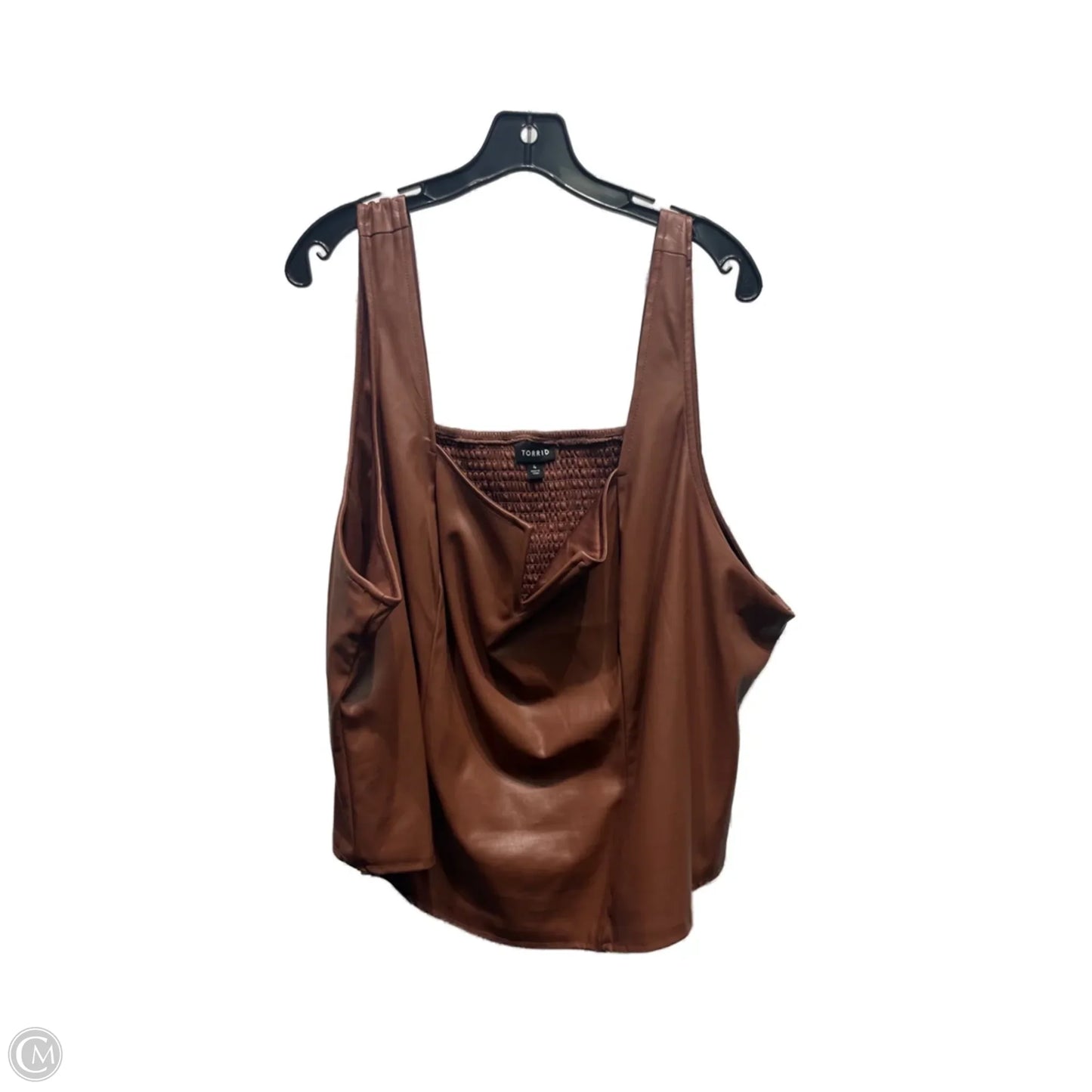 Top Sleeveless By Torrid In Brown, Size: 4x