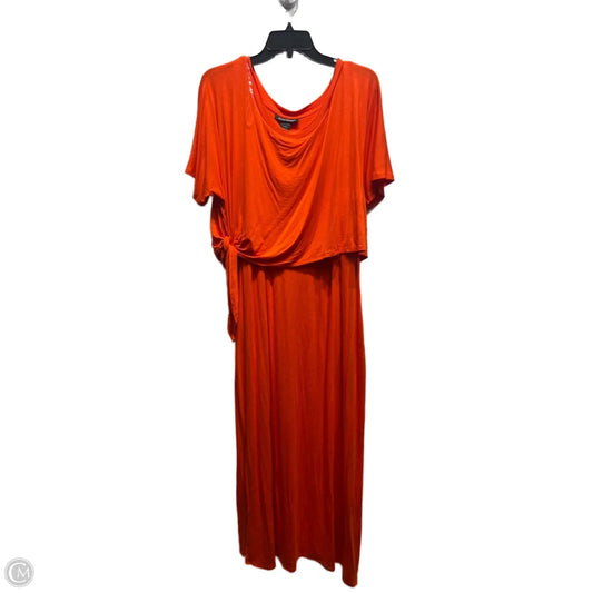 Dress Casual Maxi By Ashley Stewart In Orange, Size: 18