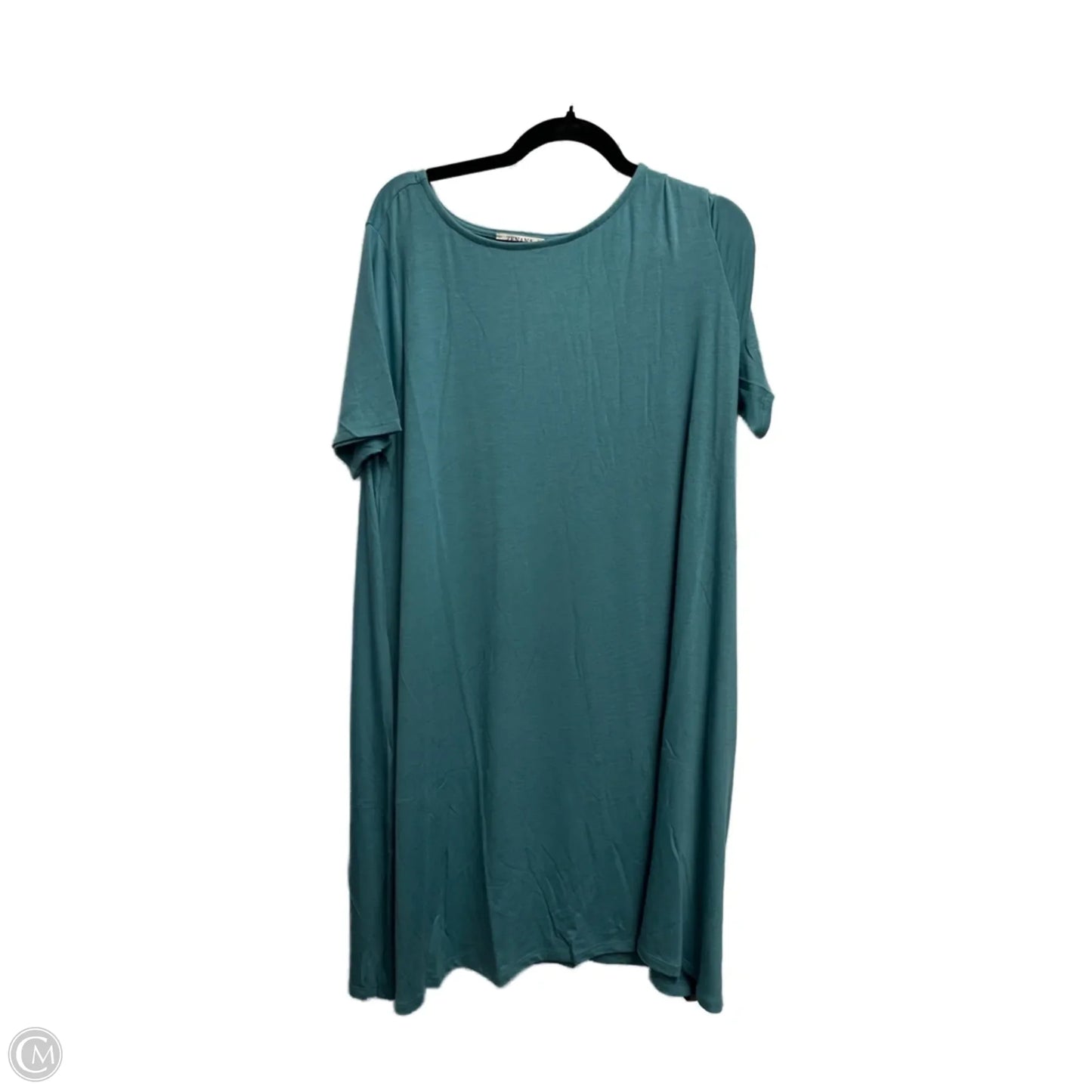 Dress Casual Short By Zenana Outfitters In Teal, Size: 2x