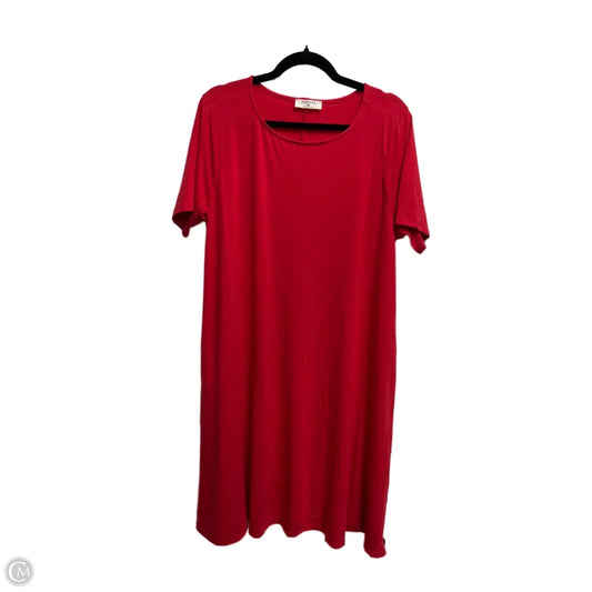 Dress Casual Short By Zenana Outfitters In Red, Size: 2x