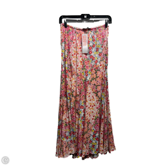 Skirt Maxi By BUNULU In Blue & Pink, Size: M