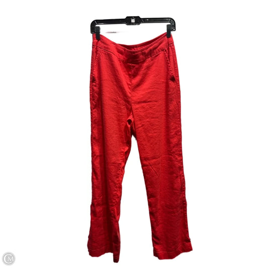 Pants Linen By Chicos In Red, Size: 6