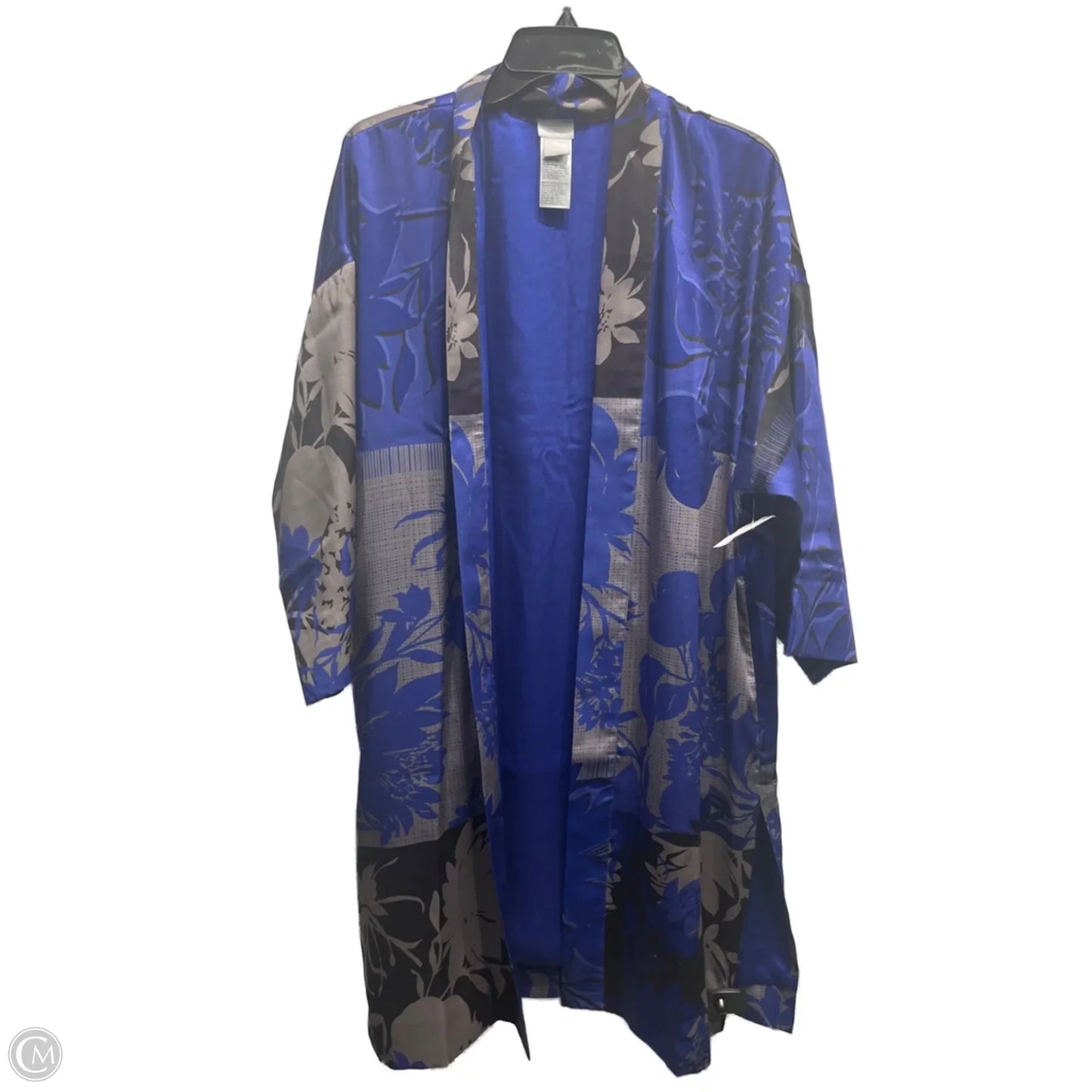 Kimono By Chicos In Black & Blue, Size: M