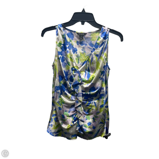 Top Sleeveless Luxury Designer By St John Collection In Blue & Green, Size: 2