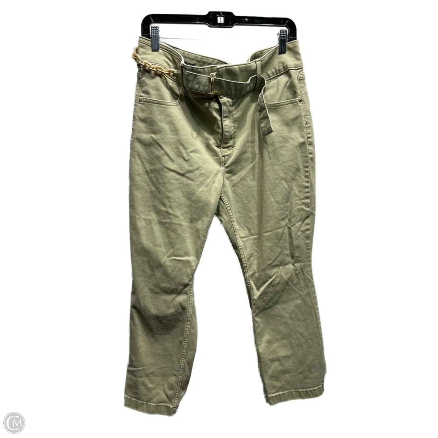 Jeans Cropped By White House Black Market In Green, Size: 12