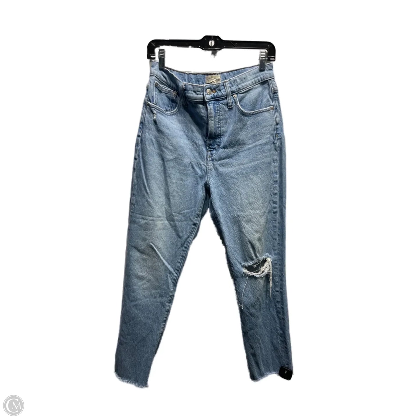 Jeans Straight By Madewell In Blue Denim, Size: 6