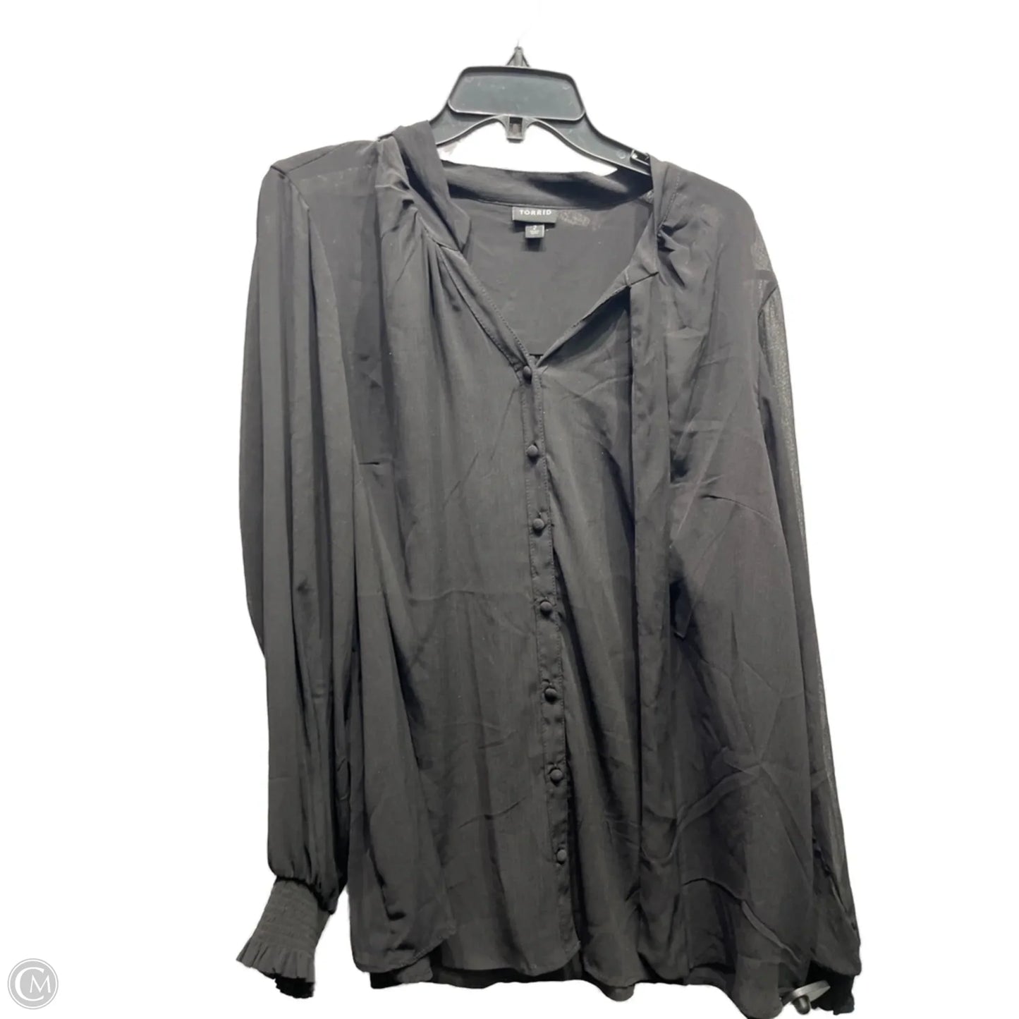 Top Long Sleeve By Torrid In Black, Size: 2x