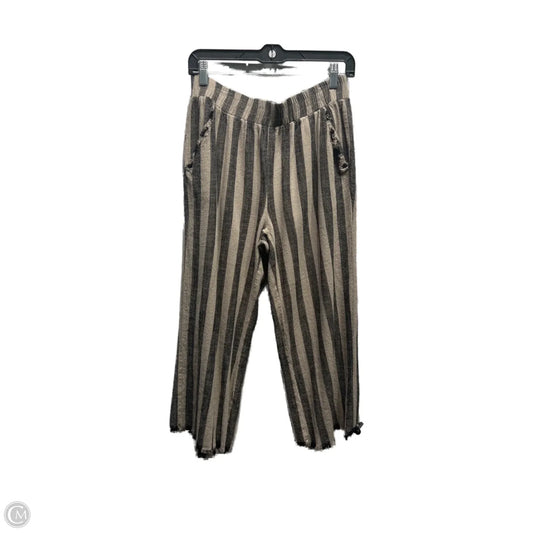 Capris By Umgee In Black & Tan, Size: M