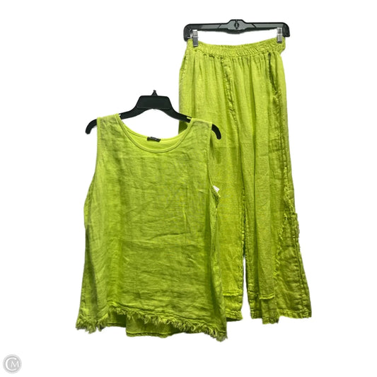 Pants Set 2pc By lace In Green, Size: S