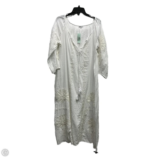 Dress Casual Maxi By Clothes Mentor In White, Size: Xl