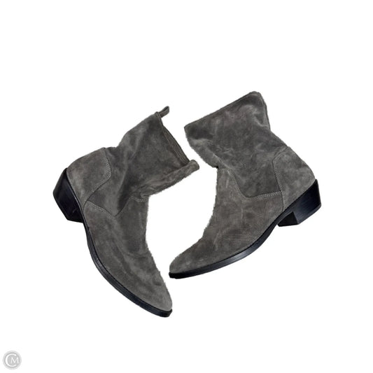 Boots Ankle Flats By Via Spiga In Grey, Size: 10