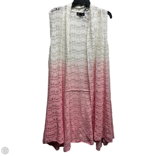 Vest Other By Charlie Paige In Pink & White, Size: Xl