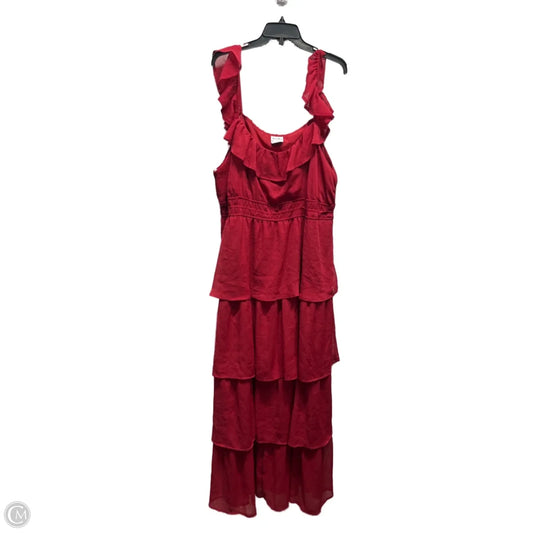 Dress Party Long By Arula In Red, Size: 3x