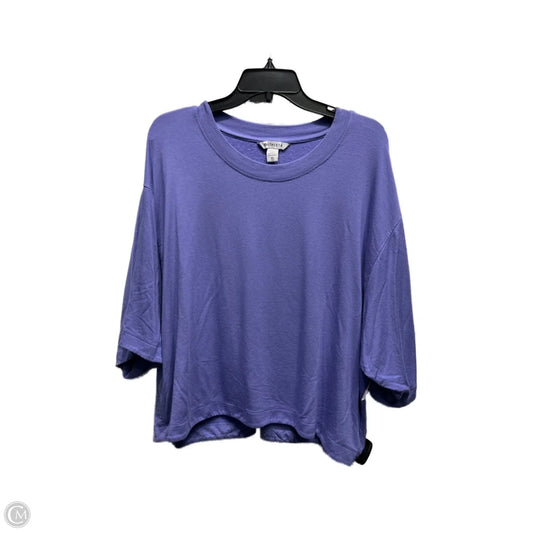 Athletic Top Short Sleeve By Athleta In Purple, Size: Xl