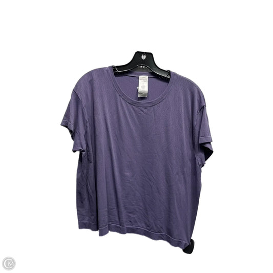 Athletic Top Short Sleeve By Athleta In Purple, Size: Xl