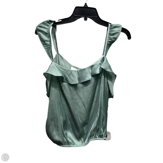 Top Sleeveless By Astr In Green, Size: L