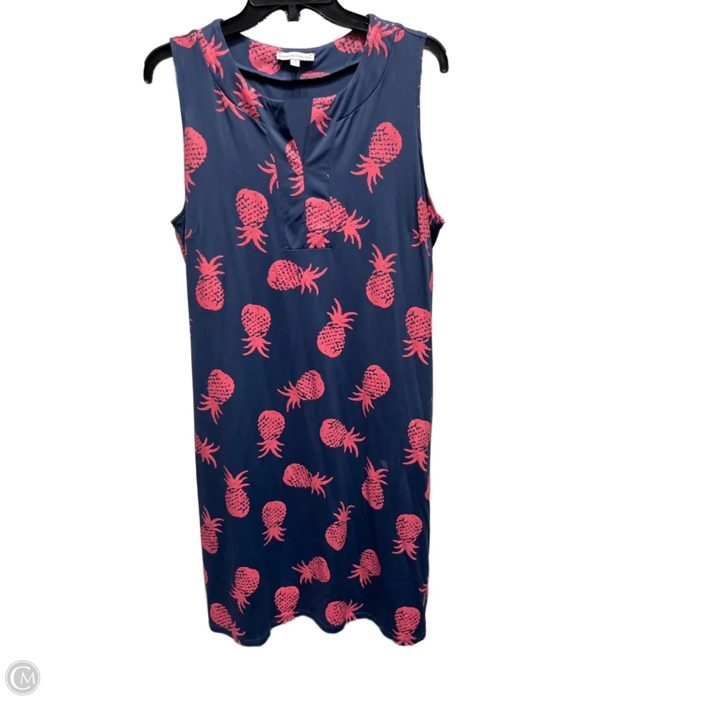 Dress Casual Short By Clothes Mentor In Blue & Pink, Size: 1x