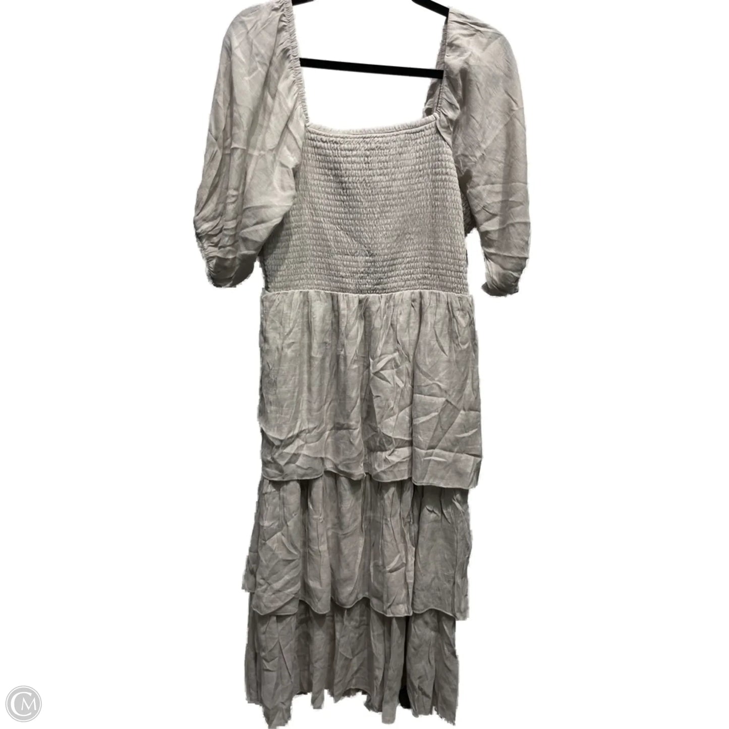 Dress Casual Midi By j gee In Grey, Size: 2x