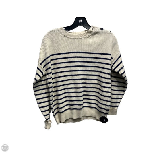 Sweater By Polo Ralph Lauren In Blue & Tan, Size: S