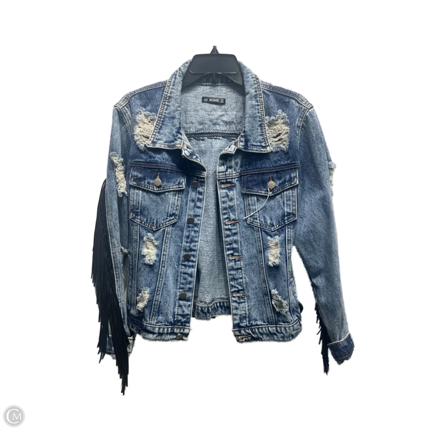 Jacket Denim By Shein In Blue Denim, Size: M
