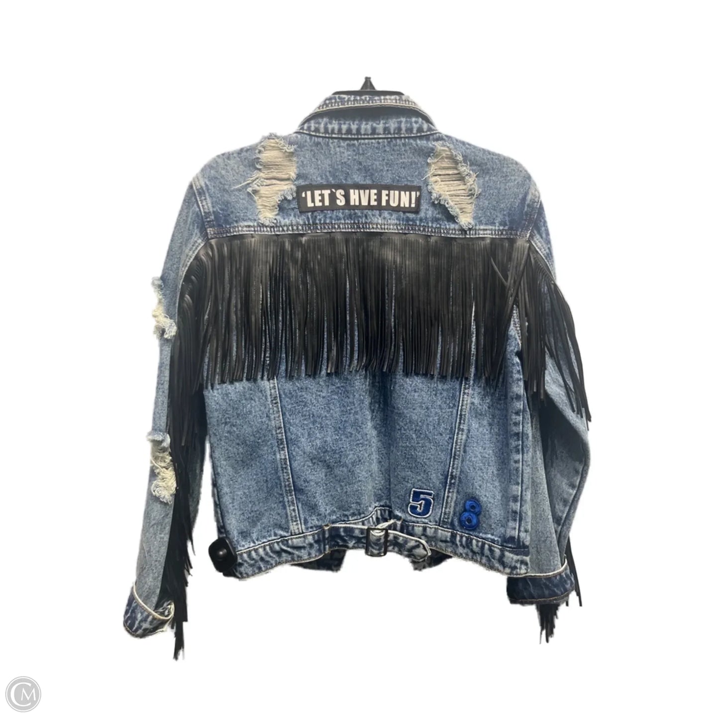 Jacket Denim By Shein In Blue Denim, Size: M
