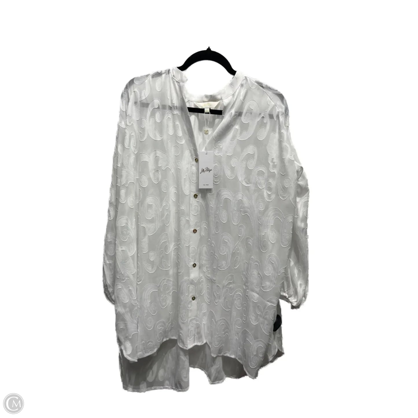Swimwear Cover-up Designer By Lilly Pulitzer In White, Size: Xxs