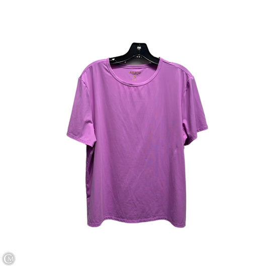 Top Short Sleeve Designer By Lilly Pulitzer In Purple, Size: L
