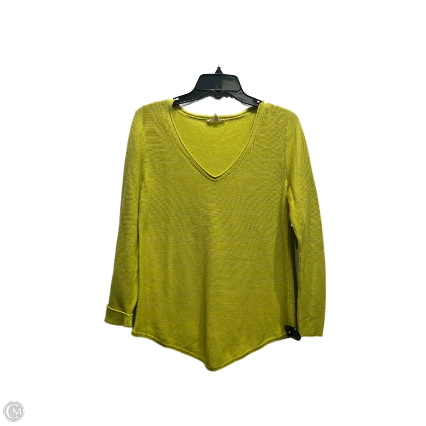 Top Long Sleeve By Eileen Fisher In Chartreuse, Size: S