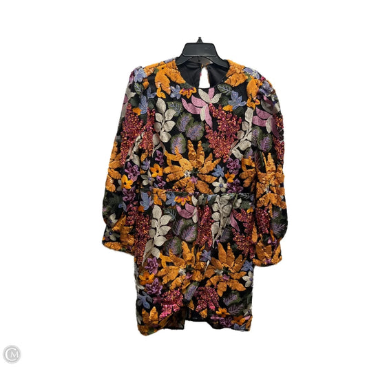 Dress Party Short By Shein In Black & Orange, Size: Xl