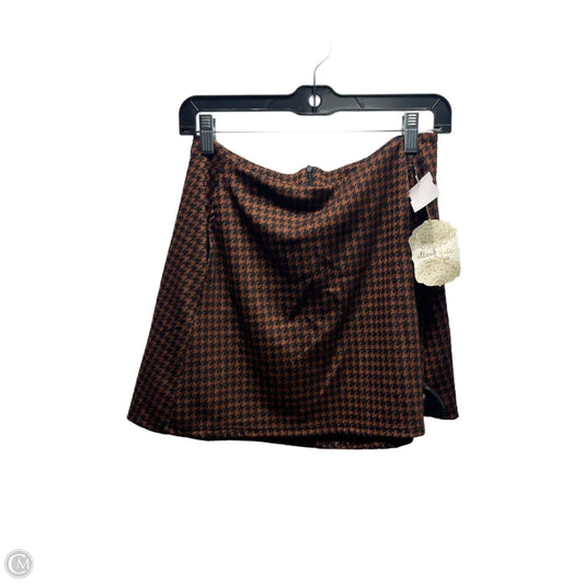 Skirt Mini & Short By Altard State In Black & Tan, Size: L