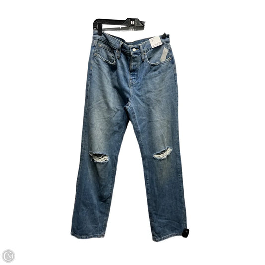 Jeans Straight By J. Crew In Blue Denim, Size: 4