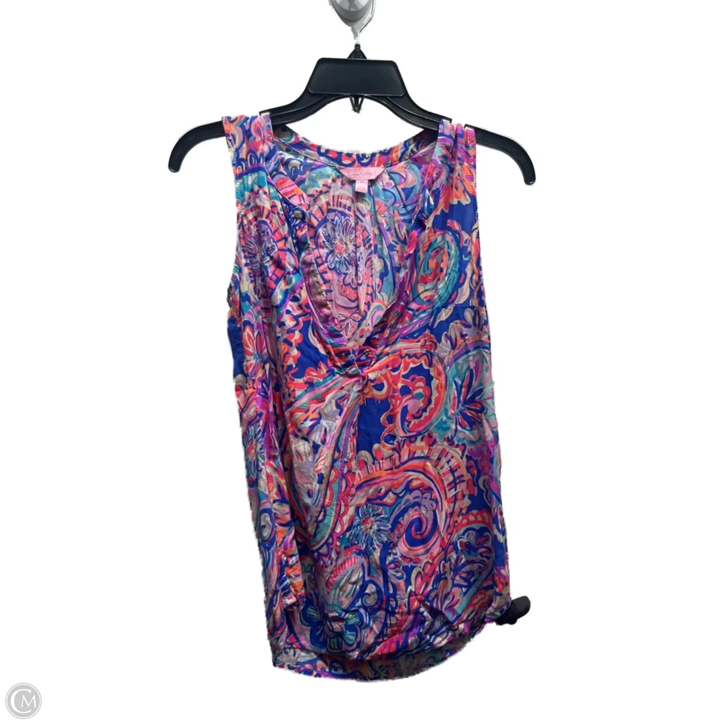 Top Sleeveless Designer By Lilly Pulitzer In Orange & Purple, Size: Xs