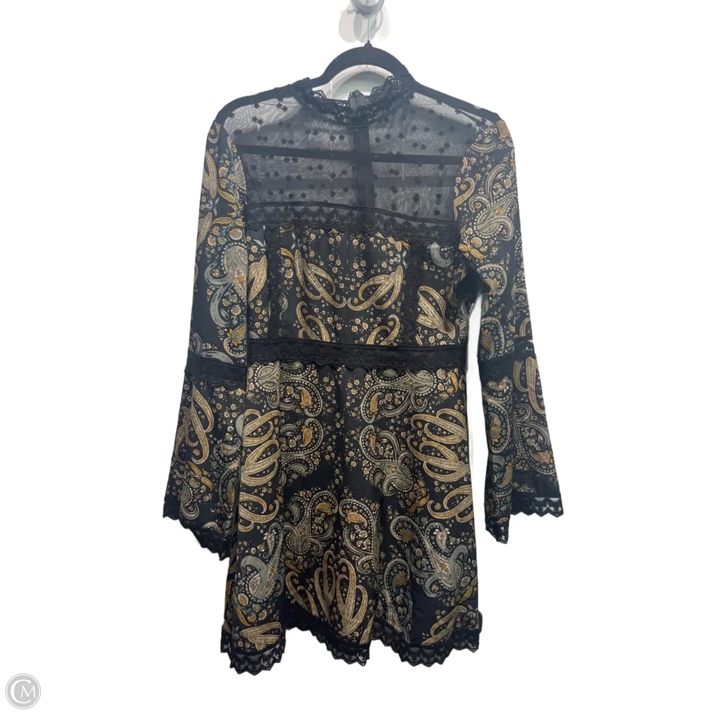 Dress Party Short By Cupcakes And Cashmere In Black & Tan, Size: 8