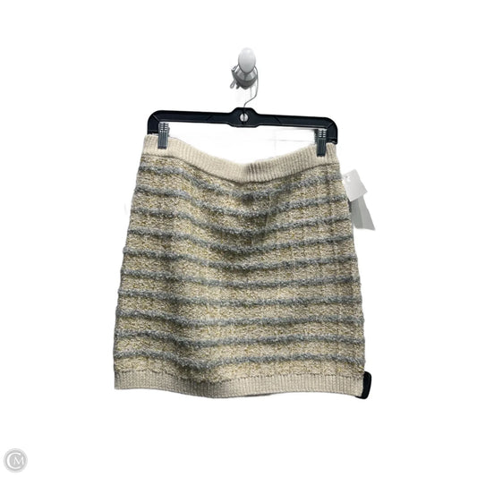 Skirt Mini & Short By Happily Grey In Cream & Grey, Size: Xl