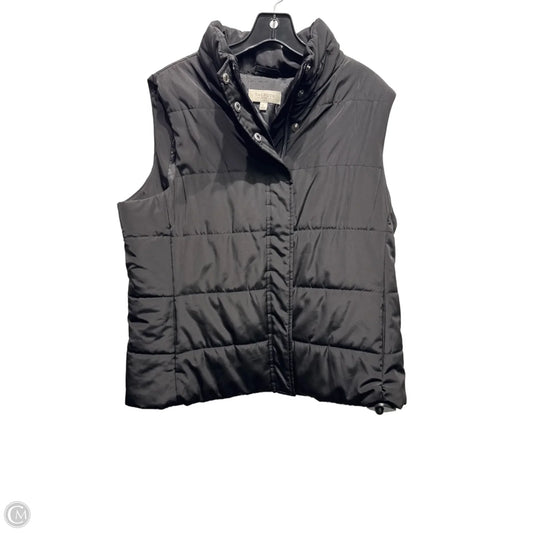 Vest Puffer & Quilted By Talbots In Black, Size: L