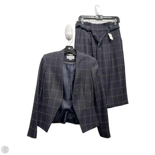 Skirt Suit 2pc By Calvin Klein In Black & White, Size: 4