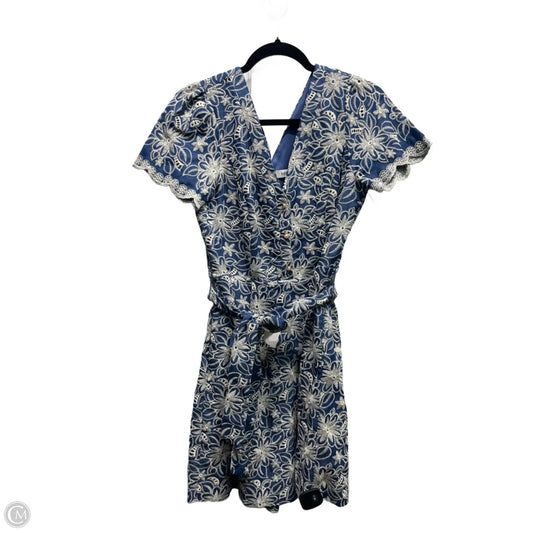 Romper By Kensie In Blue & White, Size: 10