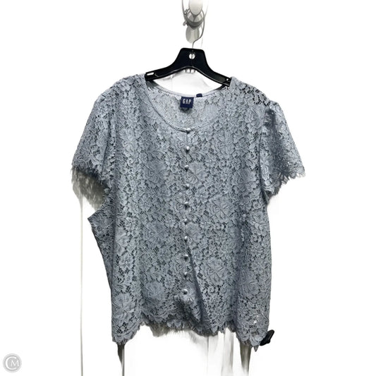 Top Short Sleeve By Gap In Blue, Size: Xxl