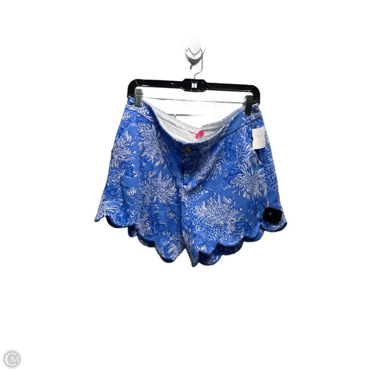 Shorts Designer By Lilly Pulitzer In Blue & White, Size: 10