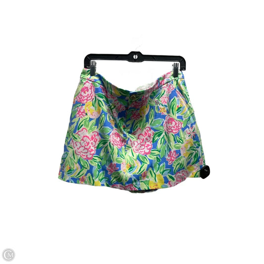 Skirt Designer By Lilly Pulitzer In Green & Pink, Size: 12