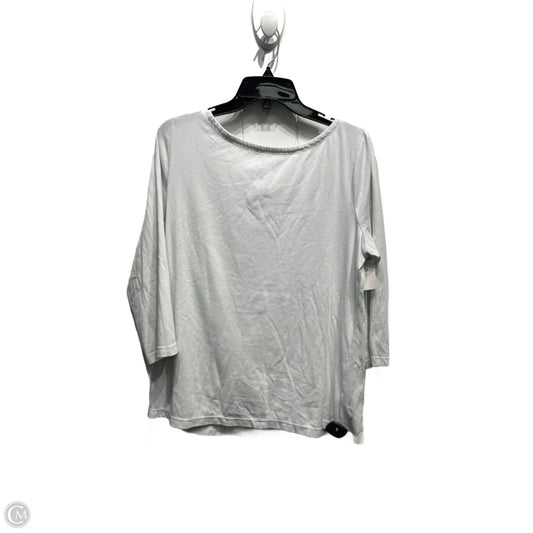 Top Long Sleeve Designer By Lilly Pulitzer In White, Size: Xxl