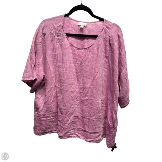 Top Short Sleeve By J. Jill In Pink, Size: Xl