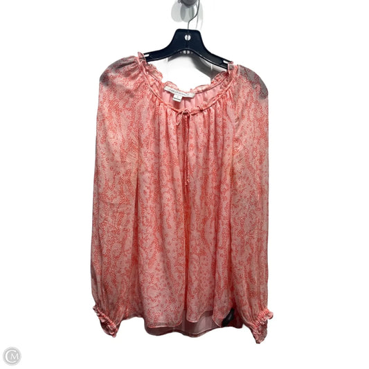 Blouse Designer By Diane Von Furstenberg In Orange, Size: 12