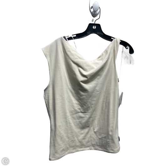 Top Sleeveless By Gap In Cream, Size: L