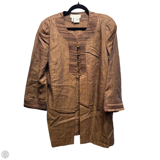 Jacket Designer By Escada In Brown, Size: M