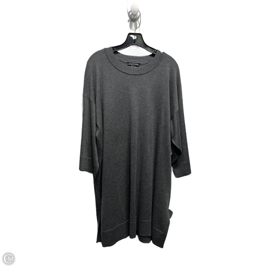 Tunic Long Sleeve By Eileen Fisher In Grey, Size: M