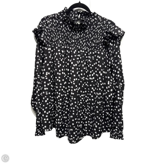 Top Long Sleeve By Torrid In Black & White, Size: 3x